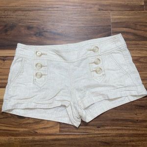 Express Linen Shorts with Buttons Size 2